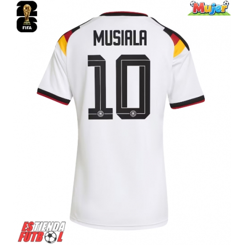 Alemania Jamal Musiala #10 Primera Equipación Mujer Mundial 2026 Manga Corta